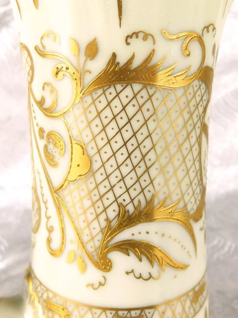 Tressemanes and Vogt Limoges Chocolate Pot with Raised Gold Trim # 27328